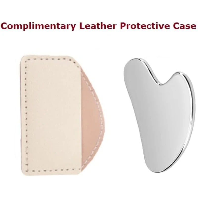 Stainless Steel Gua Sha Facial Tools Tighten Skin Massage Guasha Beauty Tool, Metal Guasha Tool for Face Face Massager Tool
