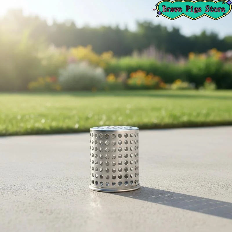 

[HM]1Pcs Silver ​Drain Cover Stainless Steel Anti Clogging Interpolated Filter Screen For PVC Pipe Rain Pipe Cap[HM]