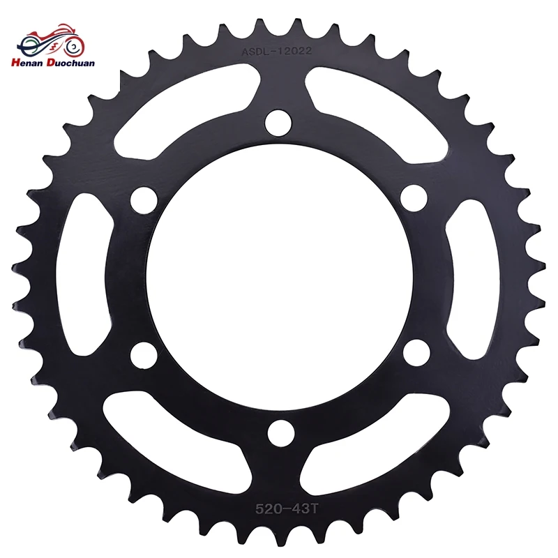 

520 39T 43T Motorcycle Rear Sprocket For Kawasaki Ninja 400 300 250 R Z250 SL Z400 Z300 Z250 EX250 300 400 Ninja400 Ninja250