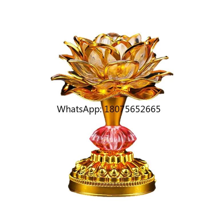 Colorful lotus lamp long-lasting lotus wholesale supplies in various styles