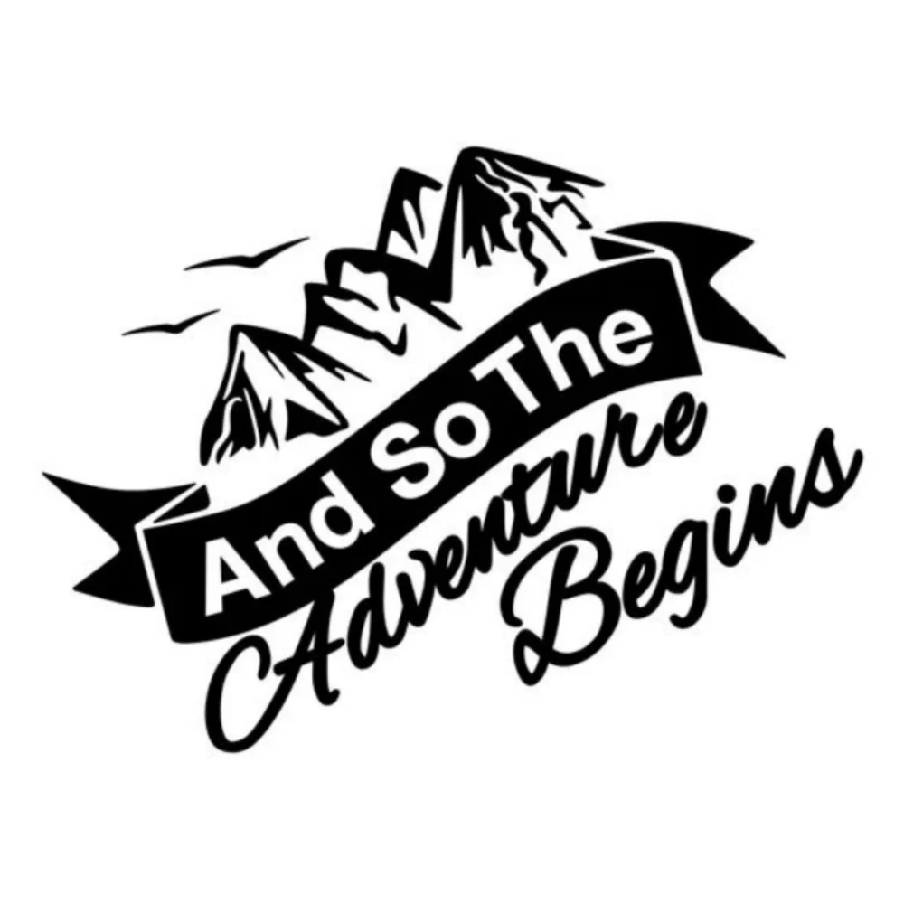 

Car Adventure Mountain Sticker for Van Camper Caravan Truck Camping Rv Cargo Motorhome Decor Decal Cover Accessories Car Sticker