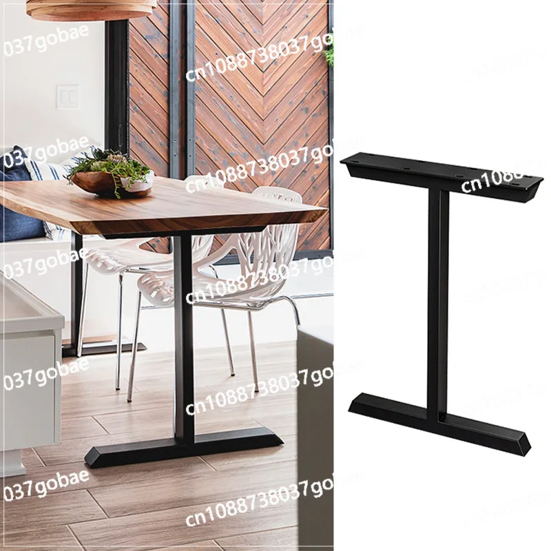 Wrought Iron Dining Table Foot Bracket Metal Desk Leg Simple Paint I-shaped Table Rack Can Support Feet with Large Plates