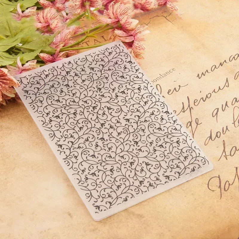 Plastic Embossing Folder DIY Craft Template Molds Stamp Stencils Scrapbook Paper Cards Photo Album Making Tool 12.7x17.8cm