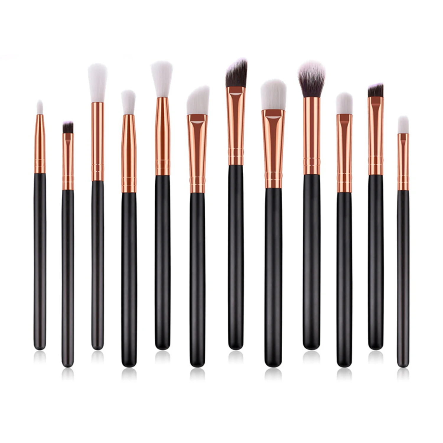 

12Pcs Professional Eyes Makeup Brushes Set Eyeshadow Eyebrow Eyeliner Blend