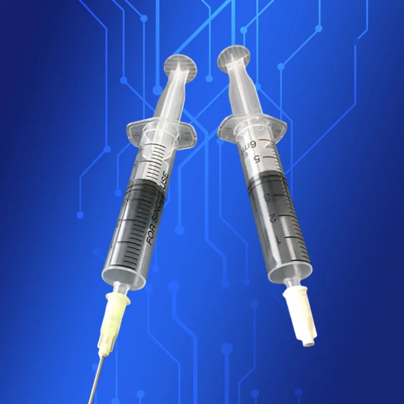 Free Shipping 6cc/ml Syringe + Dispensing Needle + Syringe Cap / Stopper X 2 Sets