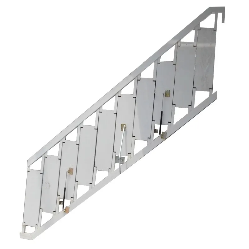 Staircase home use folding ladder for storage thickened indoor and outdoor side contraction loft small apartment duplex staircas