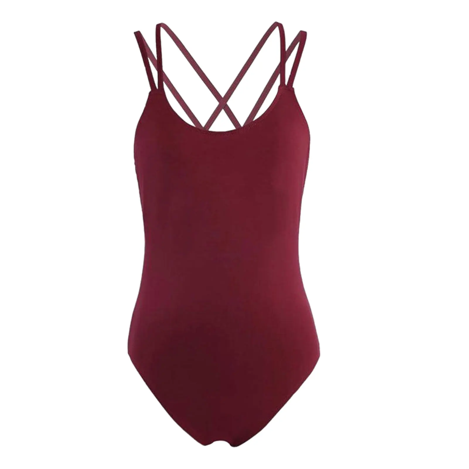 Polyester Skin-friendly Ballet Dancewear For Comfortable And Confident Dance Experience Light Winered L