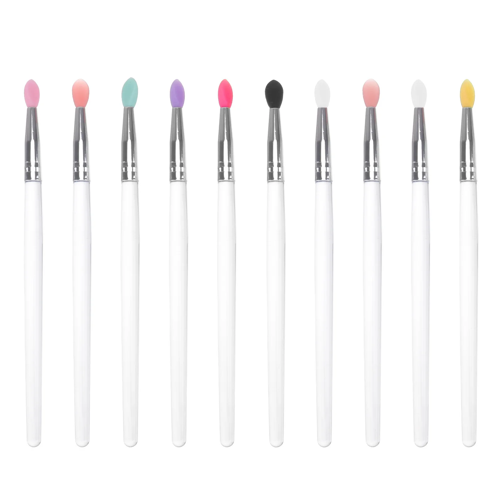 Juego de brochas para sombra de ojos, 10 Uds., brochas de maquillaje Premium portátiles, herramienta de maquillaje de ojos ligera y cómoda para viajes, fiestas, uso diario