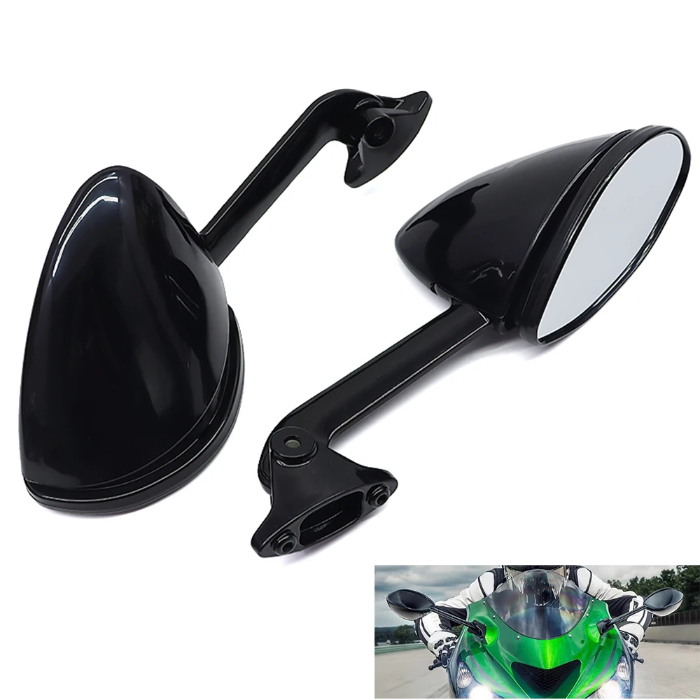 

Motorcycle Rearview Mirror Racing Sport Bike Back Side Mirrors For KAWASAKI ZX-14R ZX14R ZZR1400 ZZR 1400 2006-2010 2009 2008