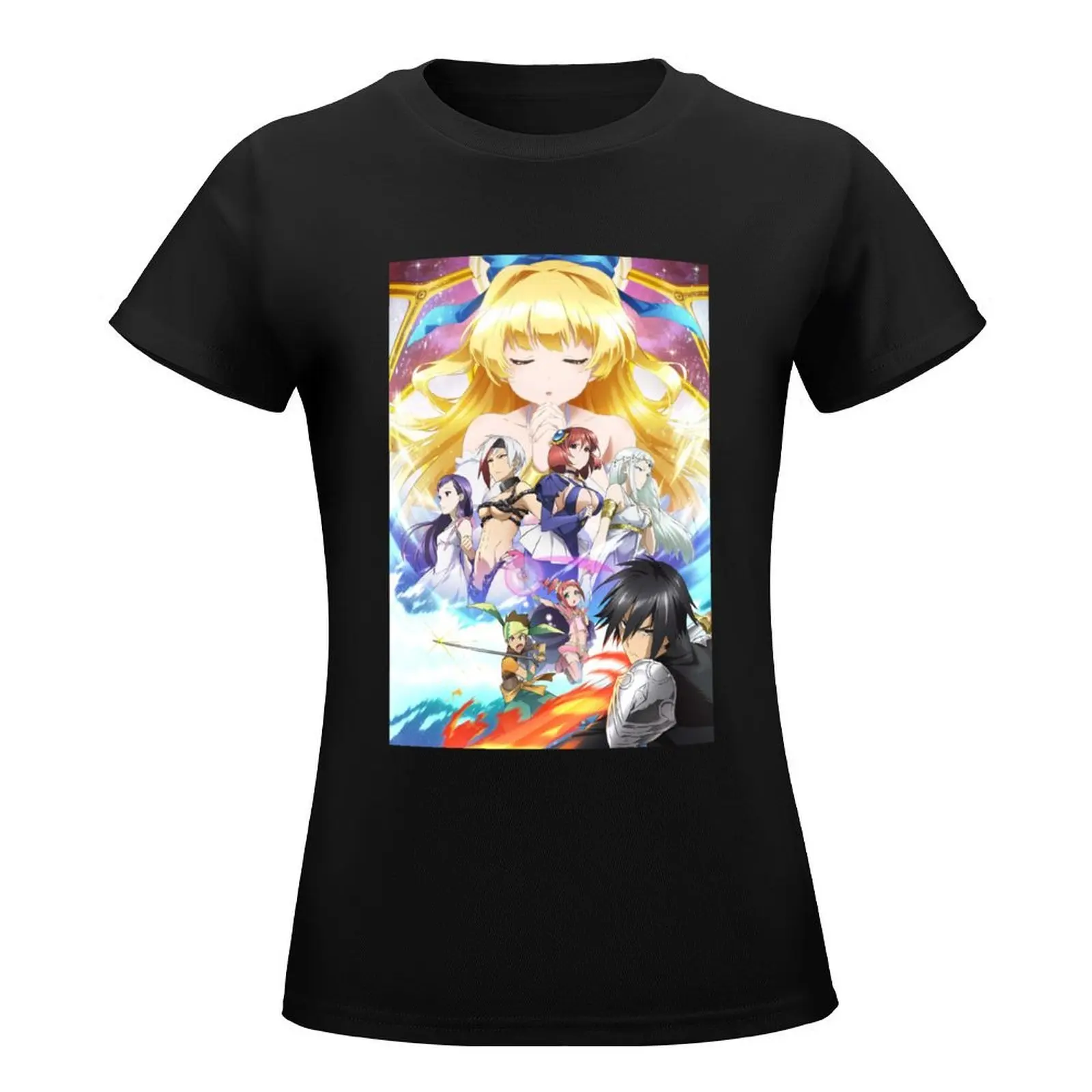 Cautious Hero: The Hero Is Overpoweredposter T-Shirt lady clothes anime clothes Blouse cute clothes Women's tops