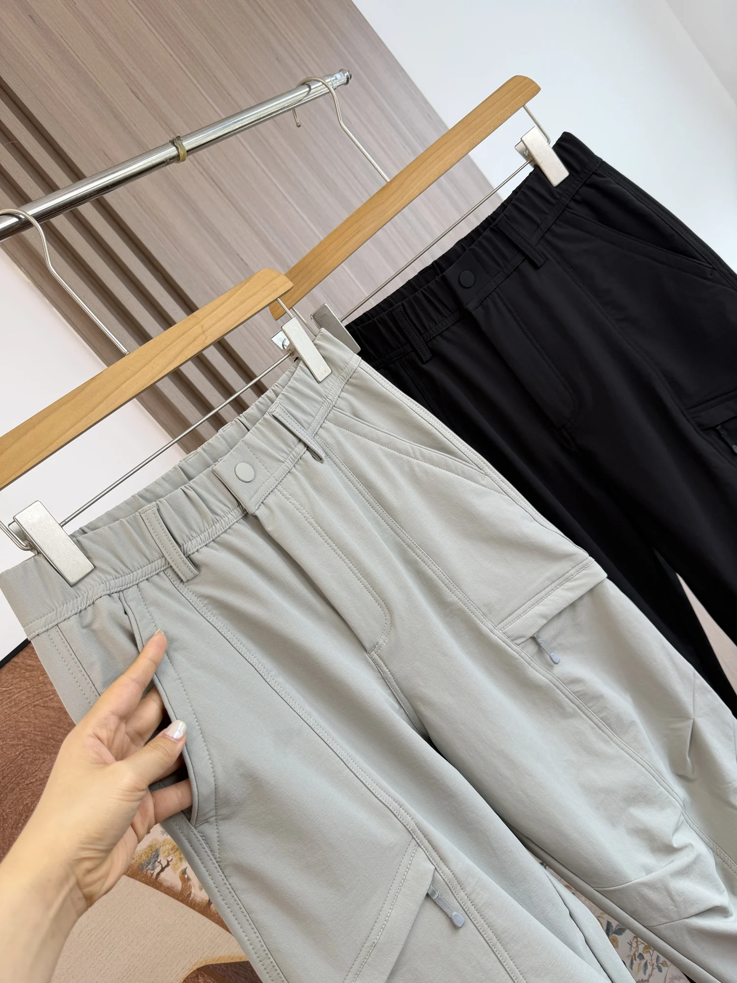 Mountain Series Functional Style! 3D Tailoring! Men's Autumn Outdoor Sports Elastic Waist Straight Leg Casual Pants Trendy