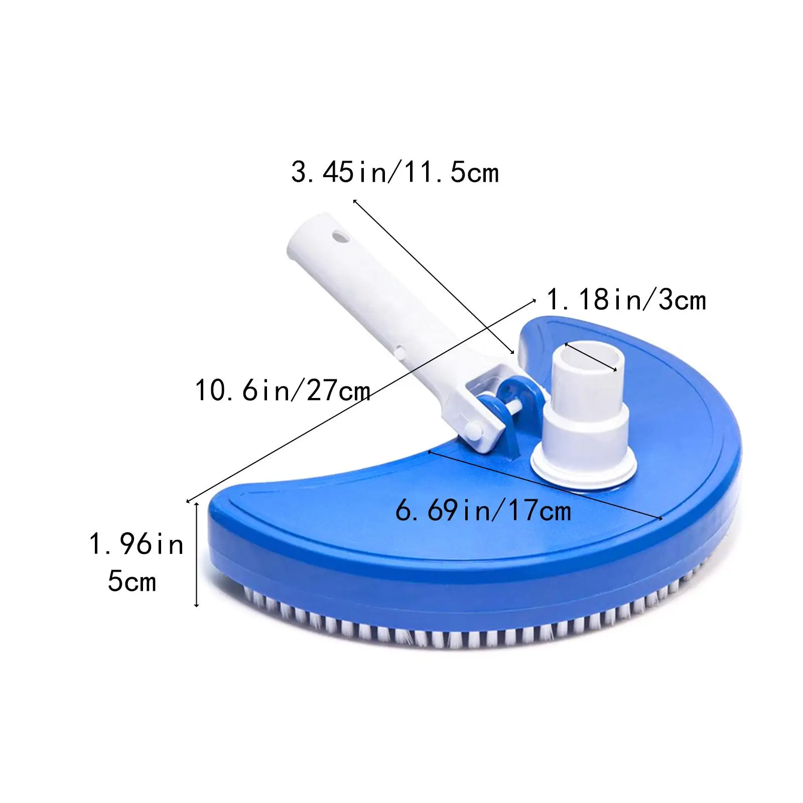 Pool Vacuum Cleaning Tool Attachment Ergonomic Angled Design Professional Surface Cleaner for Pools and Spas
