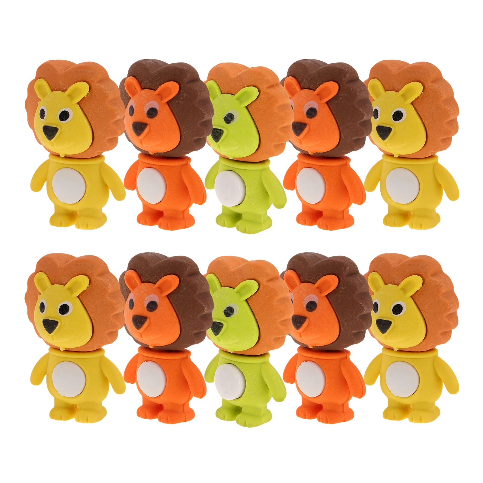 

18 Pcs Erasers Cute 3D Cartoon Stationery Gifts Kids Students School 3D Animals Erasers Supplies TPR Non Fading
