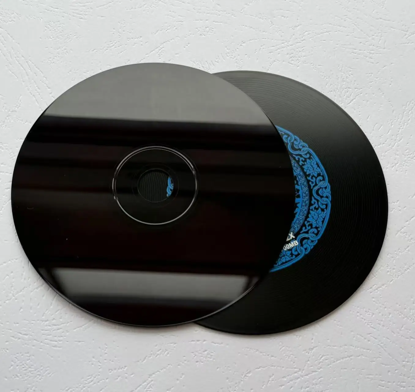 Wholesale 5 discs A+ Ribrand Blank Printed 52x 700MB Black/Blue CD-R