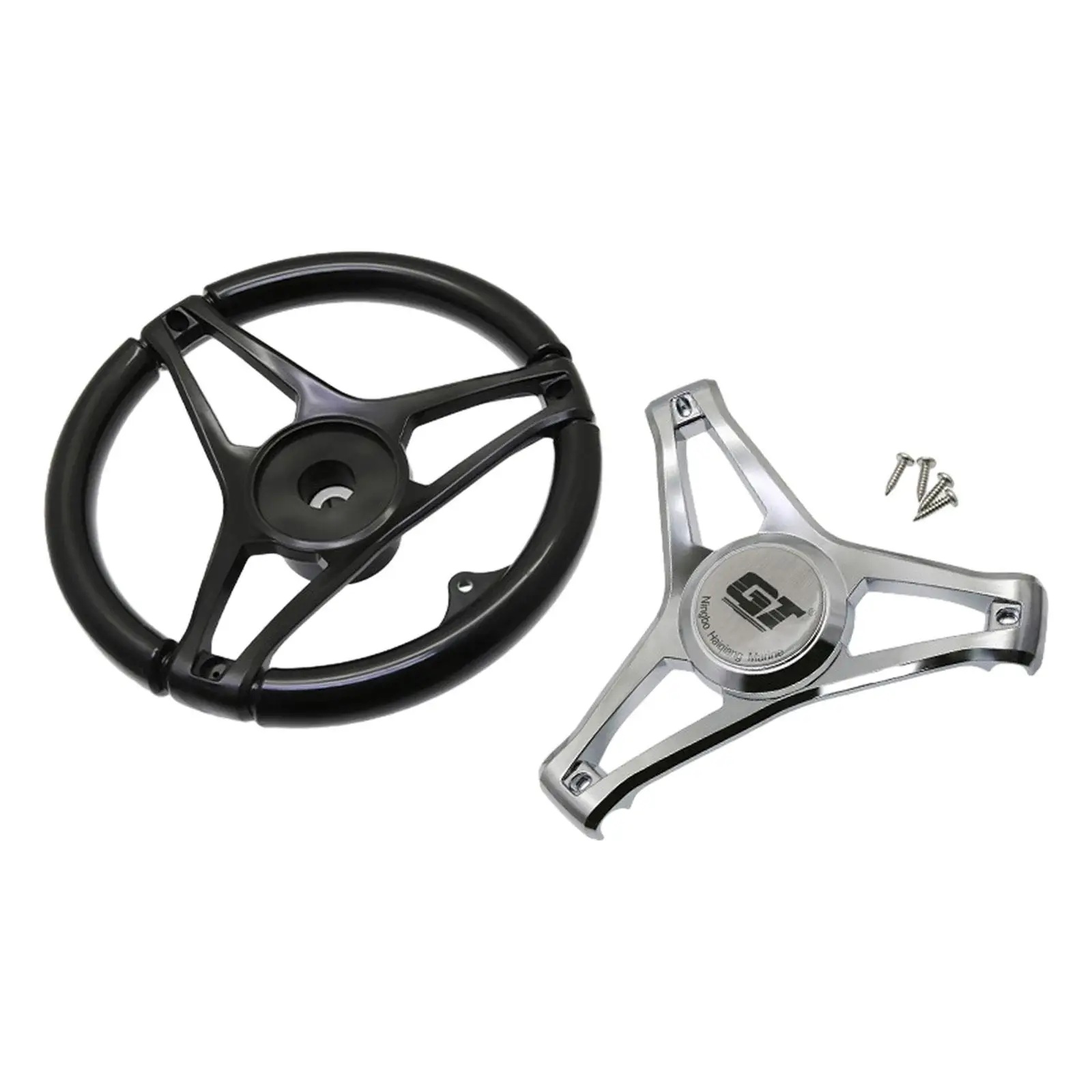 

Boat Steering Wheel Anti Slip Long Service Life Boat Accessories for Fishing Boat Pontoon Boat Yacht Speedboat Boat