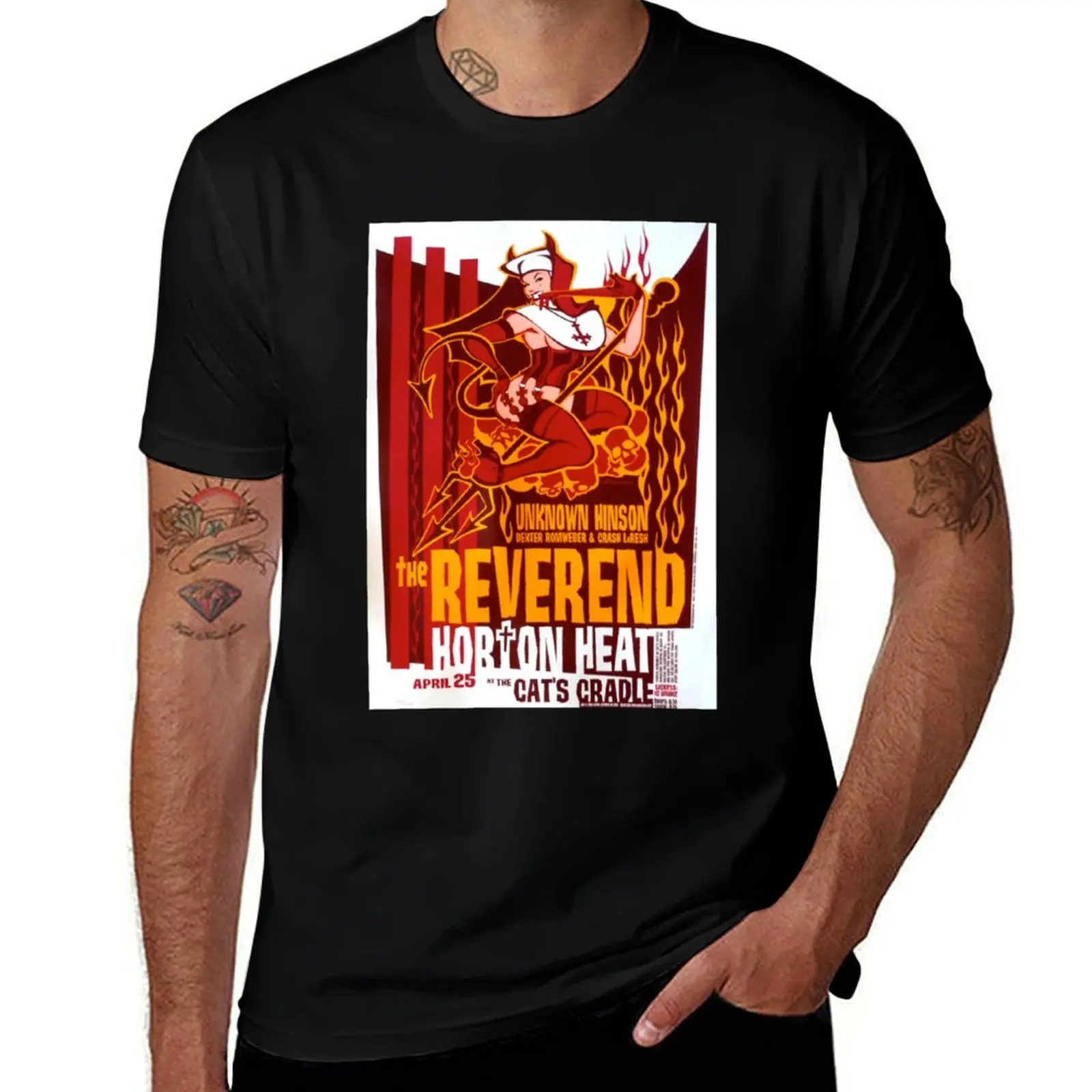 Reverend Horton Heat T-Shirt Water Resistant Casual T-Shirt