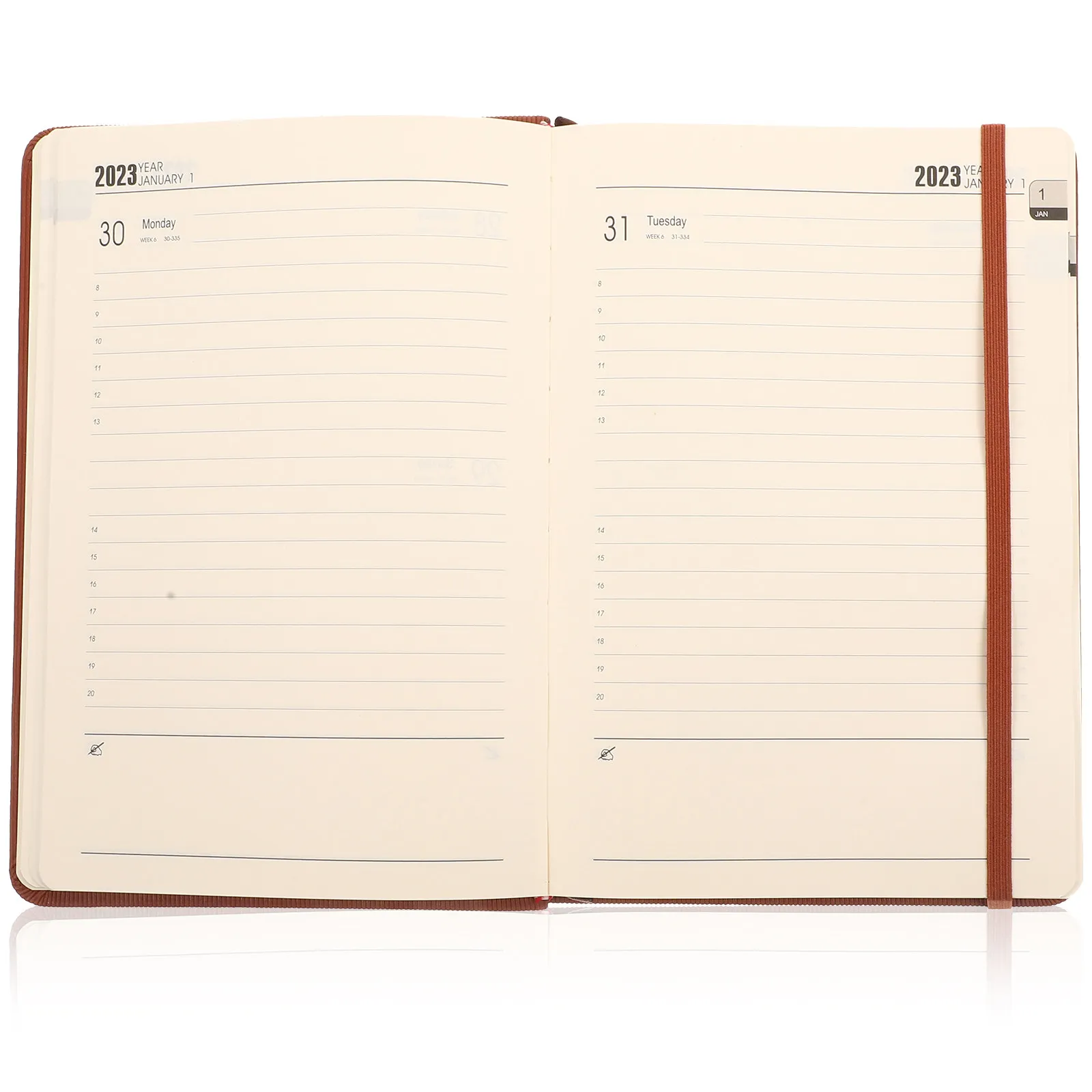 2023 Planner Notepad Premium Paper Schedule Notebook Daily Plan Organizer Students Office Recording Notepad Multi-Function