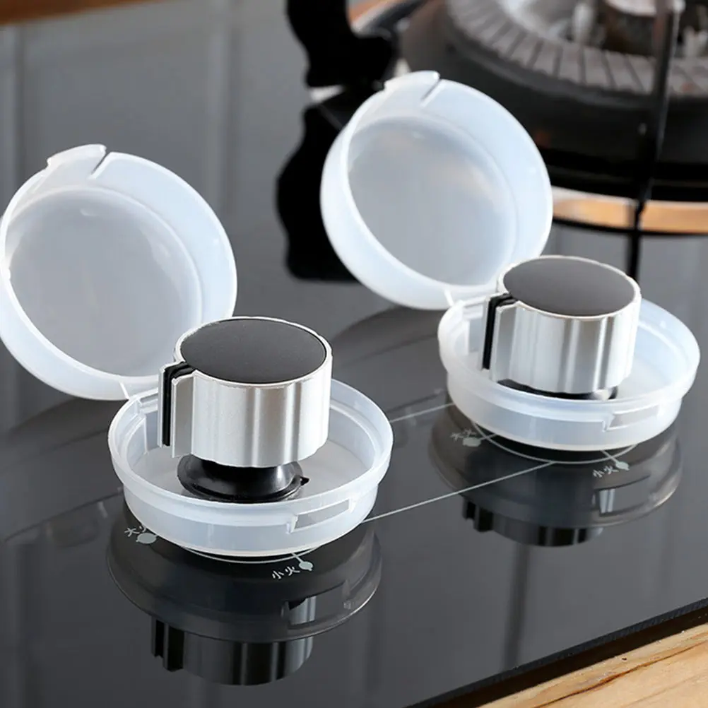 

10 Pcs Gas Knob Protector Stove Covers Guard for Child Safety Burner Proof Stoves