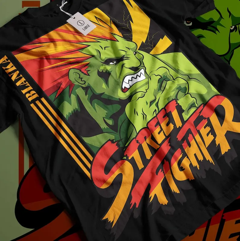 Blanka Champ The World Warrior Premium Unisex T-shirt.