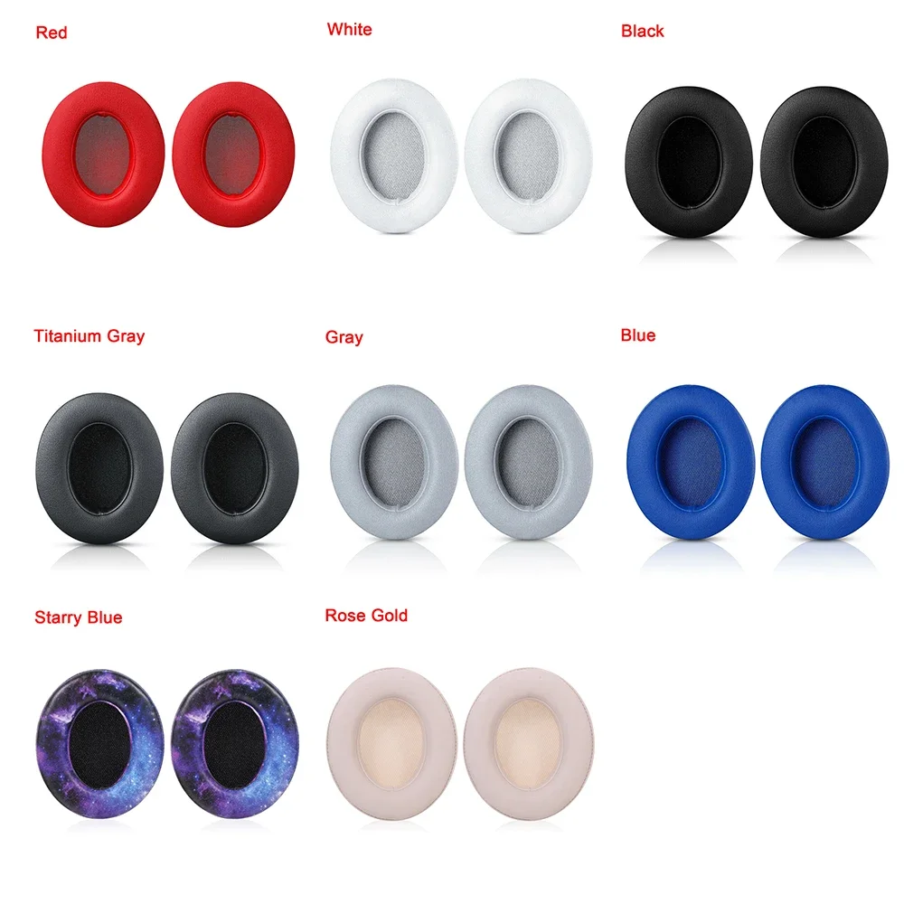 1Pair  Headphone Pad Ear Pad Sponge Earmuffs Earphone Cover 
