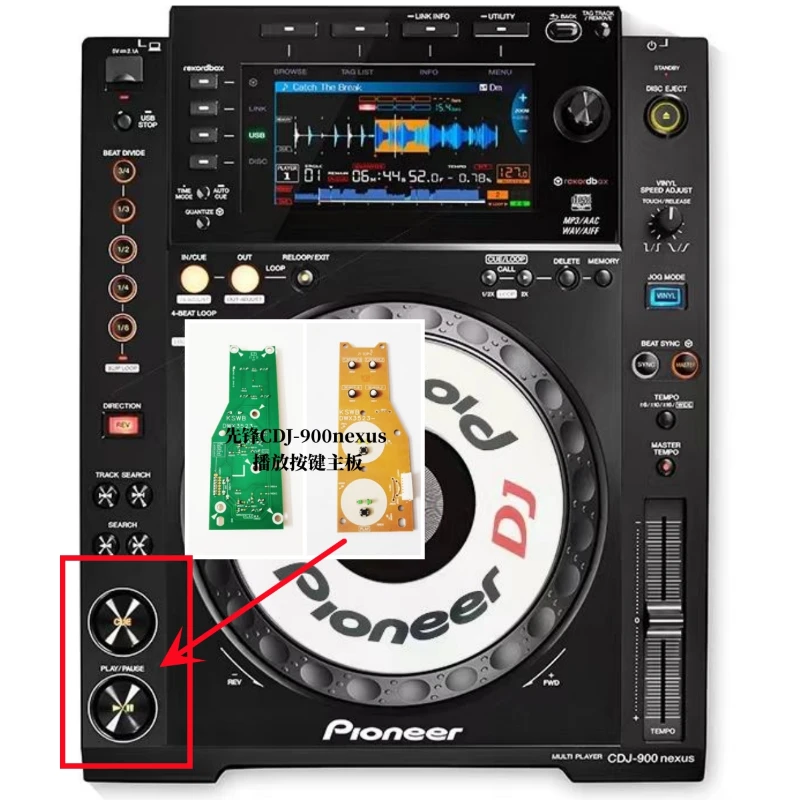 

Original Pioneer CDJ-900nexus Play Pause Button Mainboard Switch Song Selection Assembly Accessories Dwx3523