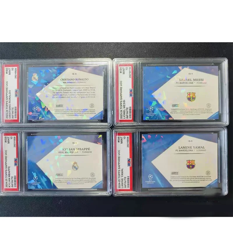 DIY Topps 2023-2024 Limited Edition Signed Player Cards: Messi Mbappé Cristiano Ronaldo Yamal—Player Cards Collectible Cards