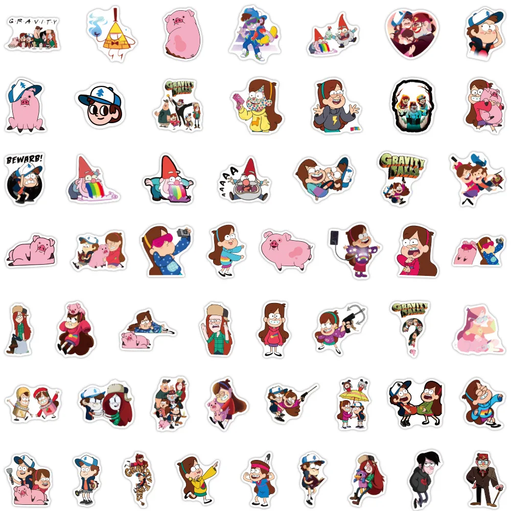 10/30/50/100PCS Cartoon Disney Gravity Falls Sticker Anime for Kid Toy DIY Notebook Fridge Diary Waterproof Cute Kid Sticker Toy