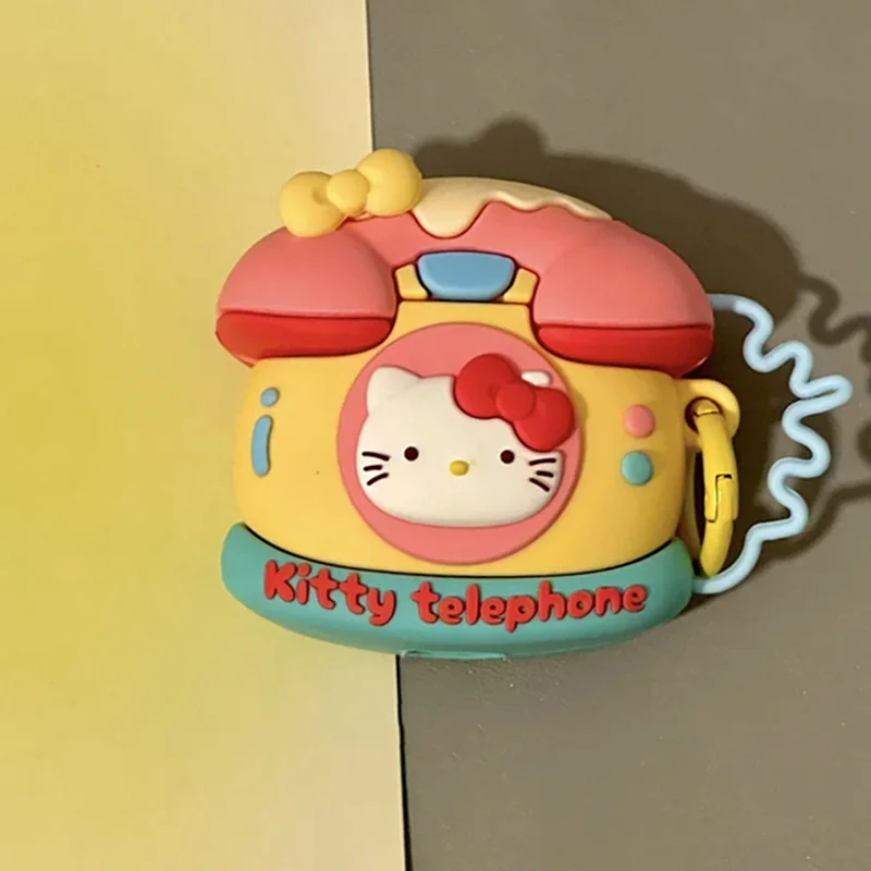 

Kawaii Hello Kittys AirPodspro2 чехол мультфильм аниме телефон Девушки Сердце Airpods 1 2 3 Apple наушники защитные чехлы подарок для девушки