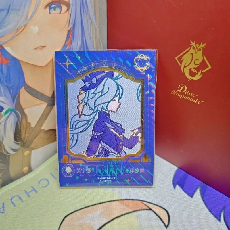 Anime Goddess Story Rare Limited SLP Refraction Game Cards Furina Zabawki dla chłopców Karty kolekcjonerskie Świąteczny prezent urodzinowy