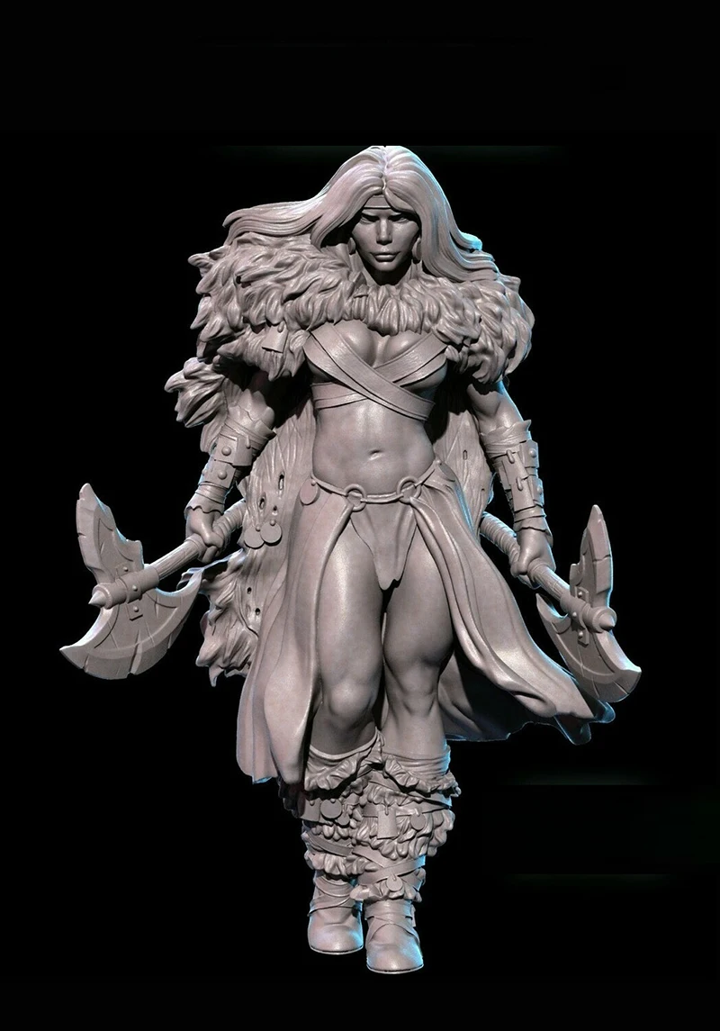 

1/24 75mm 1/18 100mm Resin Model Kits Barbarian Tribes Warrior Figure Sculpture Unpainted No Color RW-921