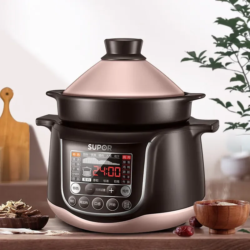 Supor Panela Elétrica, Caçarola Elétrica, mingau, Aparelhos De Cozinha De Cerâmica, Aparelho De Cozinha