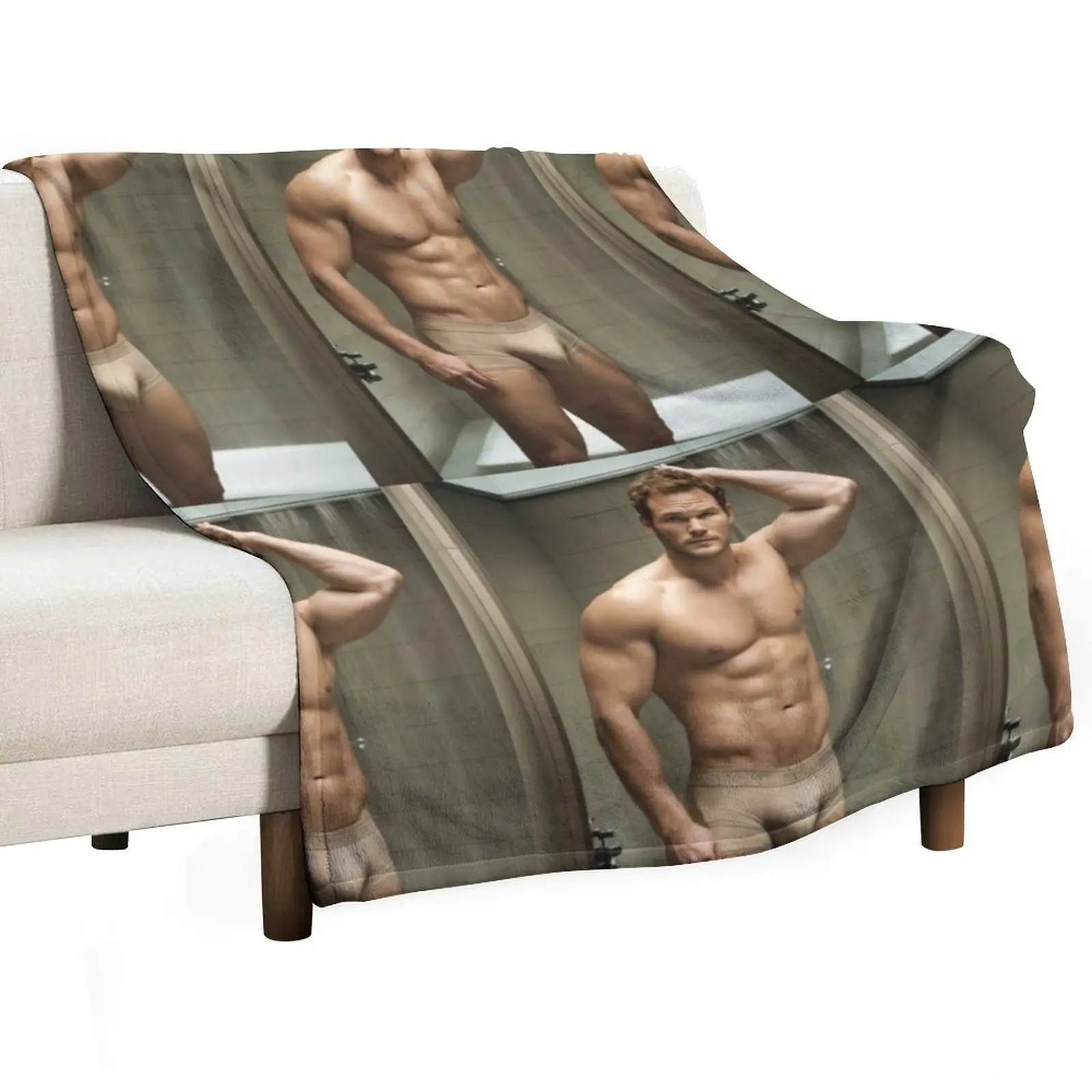 

chris pratt Sexy Throw Blanket Bed linens Nap Tourist Furry Blankets