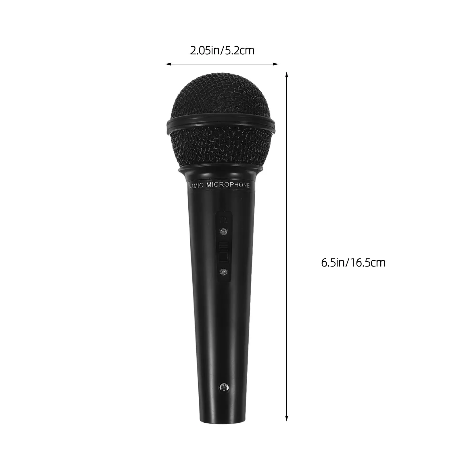 Realistic Simulation Microphone Prop for Portable Lightweight Plastic Stage Mic Ideal for Birthday Plays School