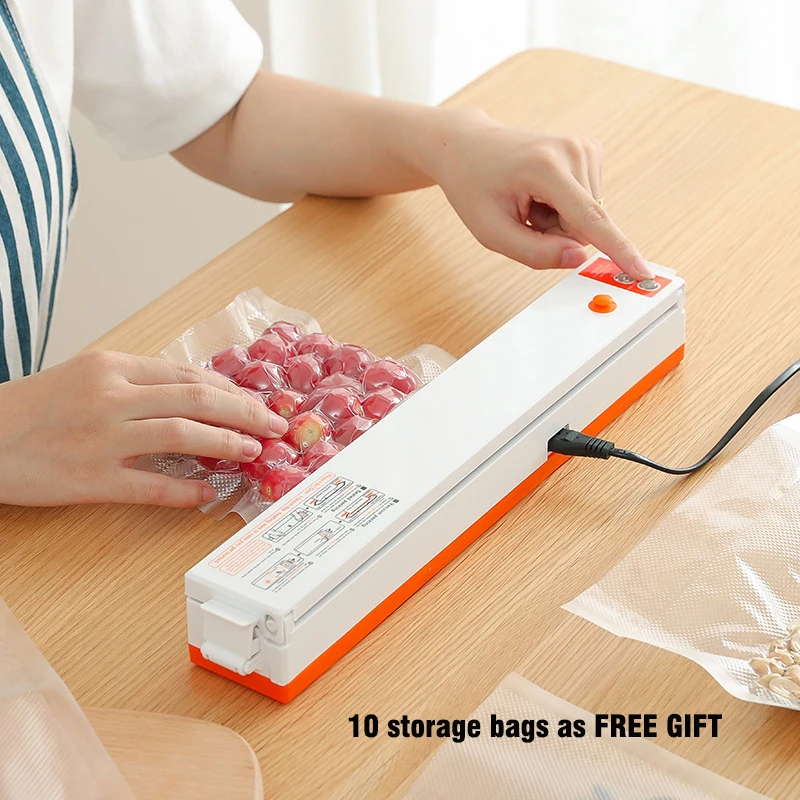 110V  / 220V Household Food Vacuum Sealer vacuum Packaging Machine 10 pcs bags FREE GIFT Food Sealer machine Vacuum Packers