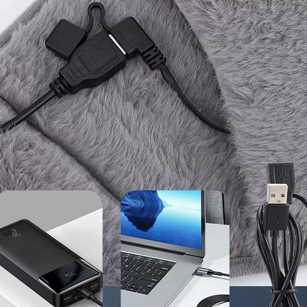 3-مستويات لوحة التدفئة الكهربائية الباردة واقية حزام الرحم الباردة واقية اليد الخصر الاحترار وسادة USB إعادة شحن جهاز تدفئة البطن