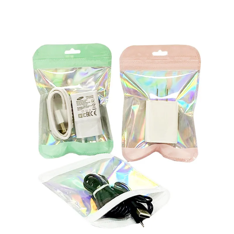 1000Pcs/Lot Macarone Packing Bag Translucent Window Color Ziplock Bag White Powder Green Plastic Aluminum Foil Bag