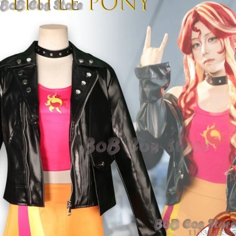 

Костюм для косплея Little Sunset Shimmer Equestria Girls, сценический наряд принцессы, My Pony Rainbow Party, Kawaii, для Comic Con и фестивалей