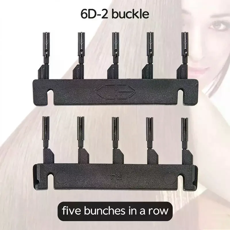40Pcs Professional 6D Hair Extension Clip Black Brown Blonde Micro Ring for Hair Extension Machine Tool Supply Accessory