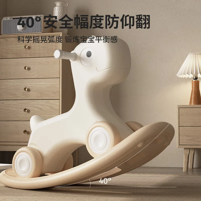 Rocking Horse Horse Children Riding Baby Car 2-in-1 Toy Rocking Car Anti-fall Baby Rocking Chair