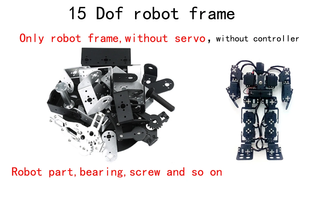 15 DOF Robot Educational Robot Humanoid Dance Robot Biped Walking Robot for Teaching DIY Kit Servo MG996 Programmable Robot Kit