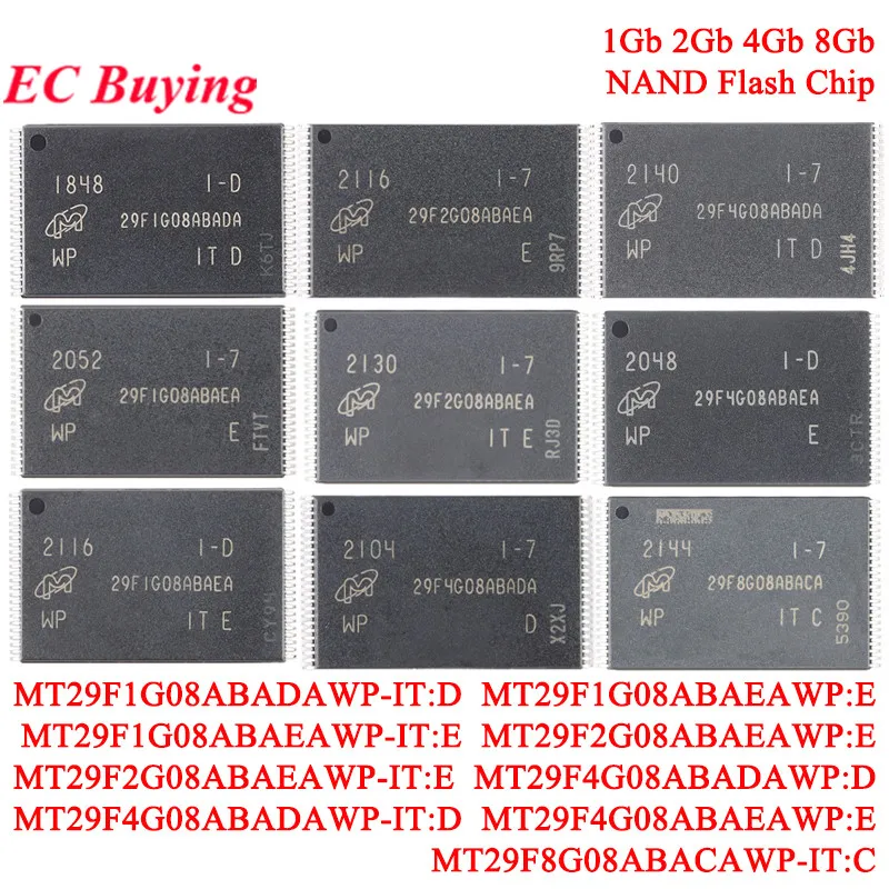 5pcs/1pc 29F4G08ABADA MT29F4G08ABADAWP: D 29F4G08ABAEA 29F2G08ABAEA 29F1G08ABAEA 29F2G08ABAEA 1Gb 2Gb 4Gb 8Gb NAND Flash Chip IC