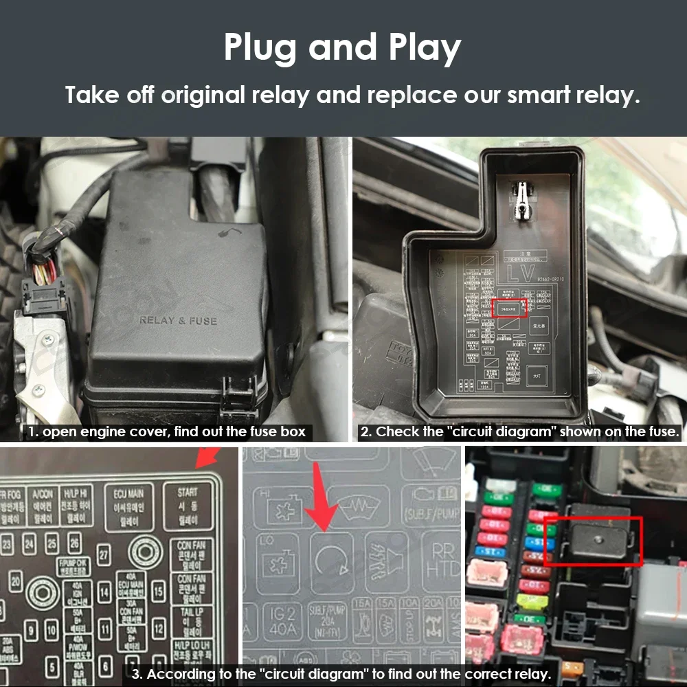 Electric Shock Remote Control Key Wireless Relay Car Alarm Immobilizer System Popular in Chile Suitable for All Cars