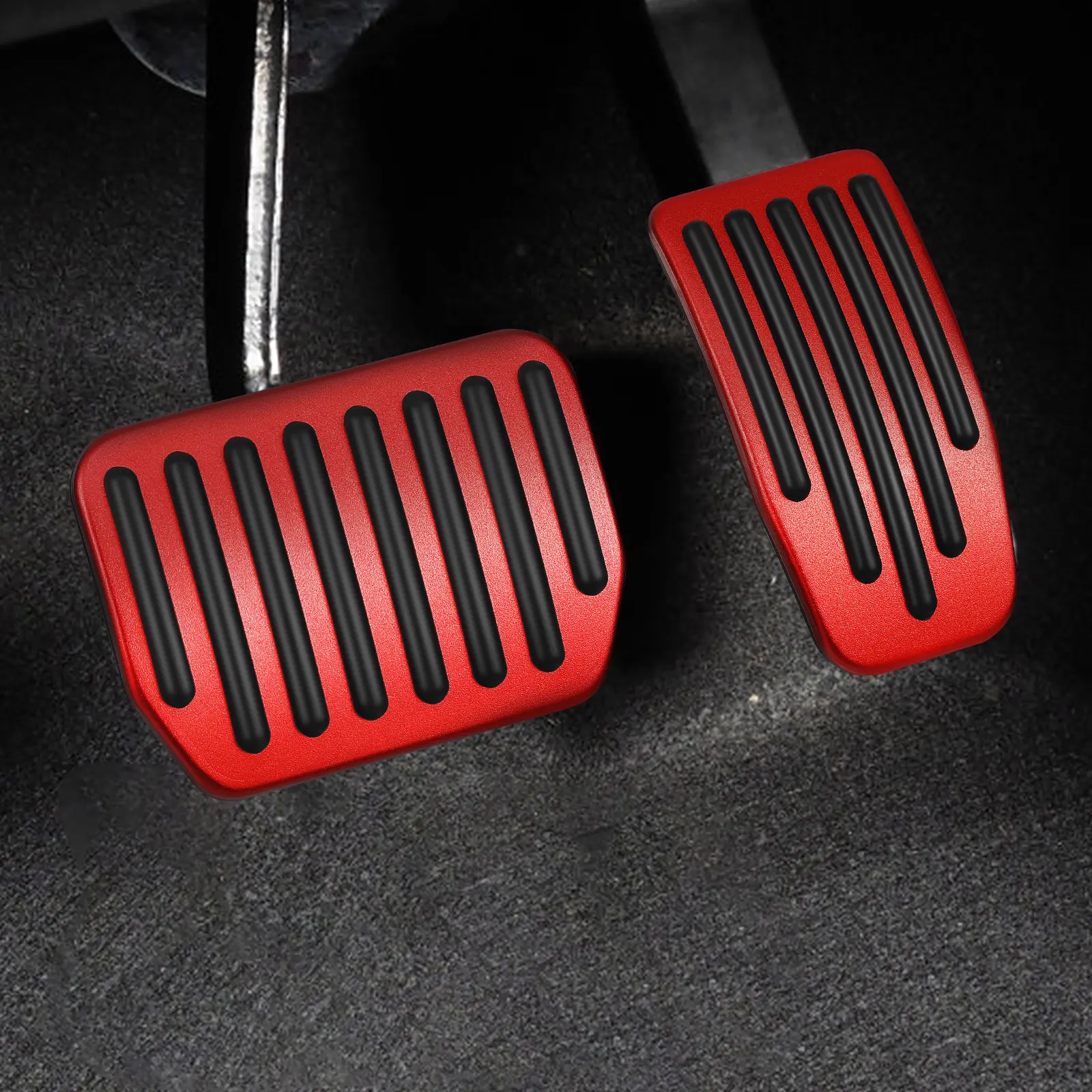 

2 Pcs Brake Pedal Pad Replacement Pads Automobile Stop Automotive Car Cover Parts