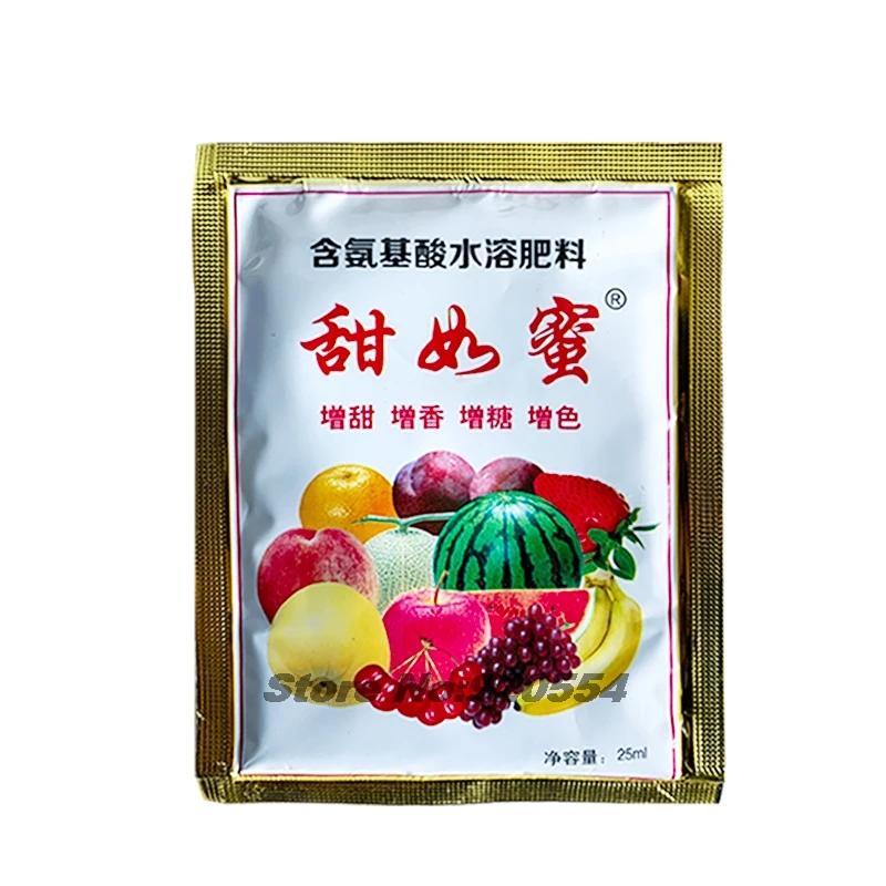 25g Water soluble amino acid foliar fertilizer for melons and fruits Sweetening agents increase sugar and yield