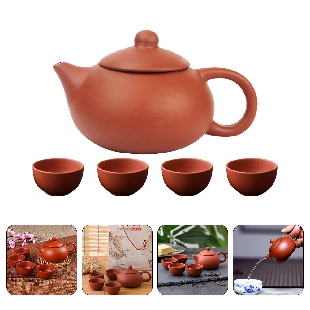 

1Set Purple Clay Tea Set Design Anti-Scalding Practical Home Gift Kungfu Teaware Ceramic Zisha Tea Set