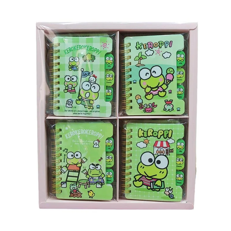 

8pcs/ лот Sanrio Kawaii Keroppi Memo Pad Sticky Notes Coil Notebook Stationery Label Notepad Planner Sticker Post School Supply