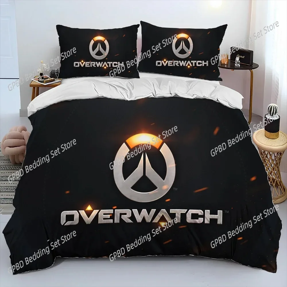 ثلاثية الأبعاد OW Overwatch لعبة ألعاب DVA غطاء لحاف مريح المخدة طقم سرير غرفة نوم الأطفال الديكور المنسوجات المنزلية