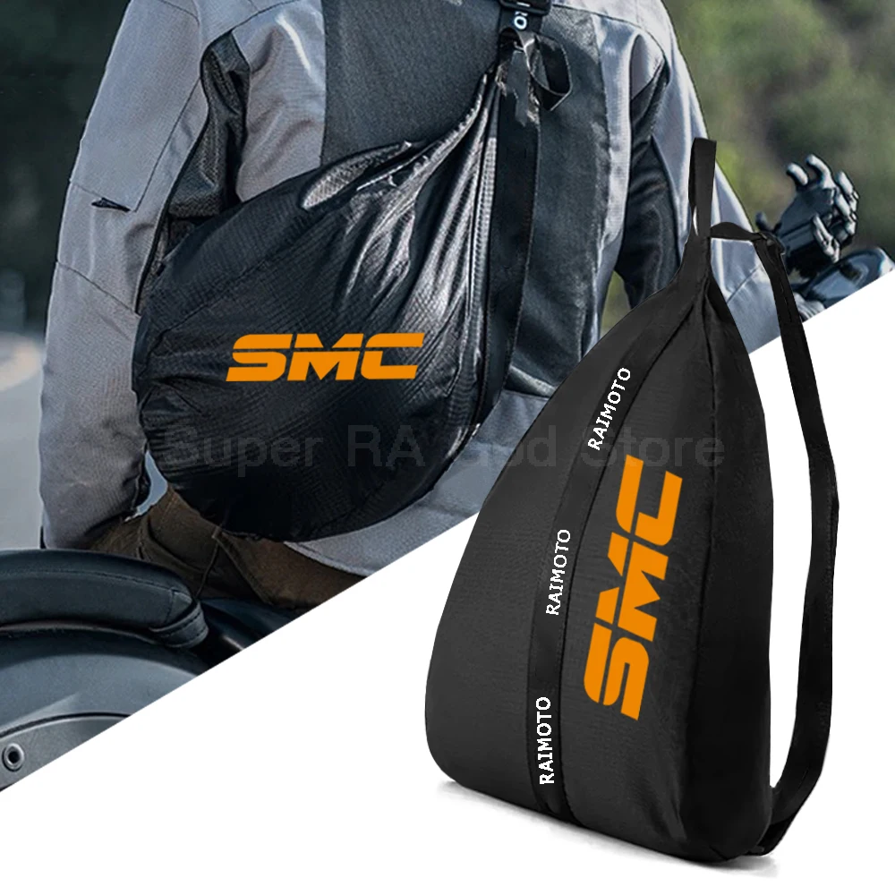 

For 690 SMC R 690 SMC R 2020-2024 Motorcycle Accessories Helmet Backpack Large Capacity Travel Bags Reflective