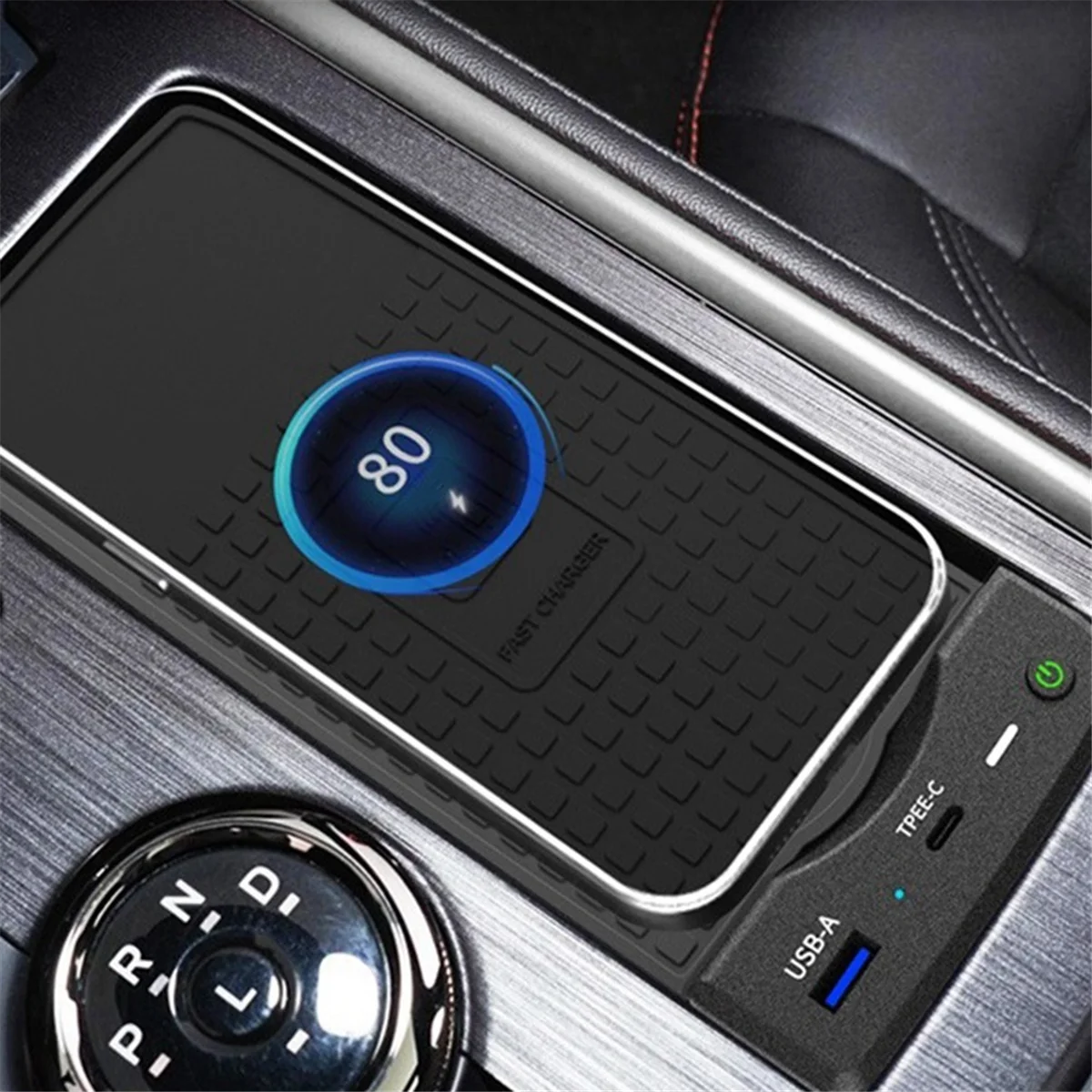 شاحن سيارة لاسلكي لفورد مونديو 2022 2023 ملحقات سريع محول لوحة شحن الهاتف الخليوي-T45C