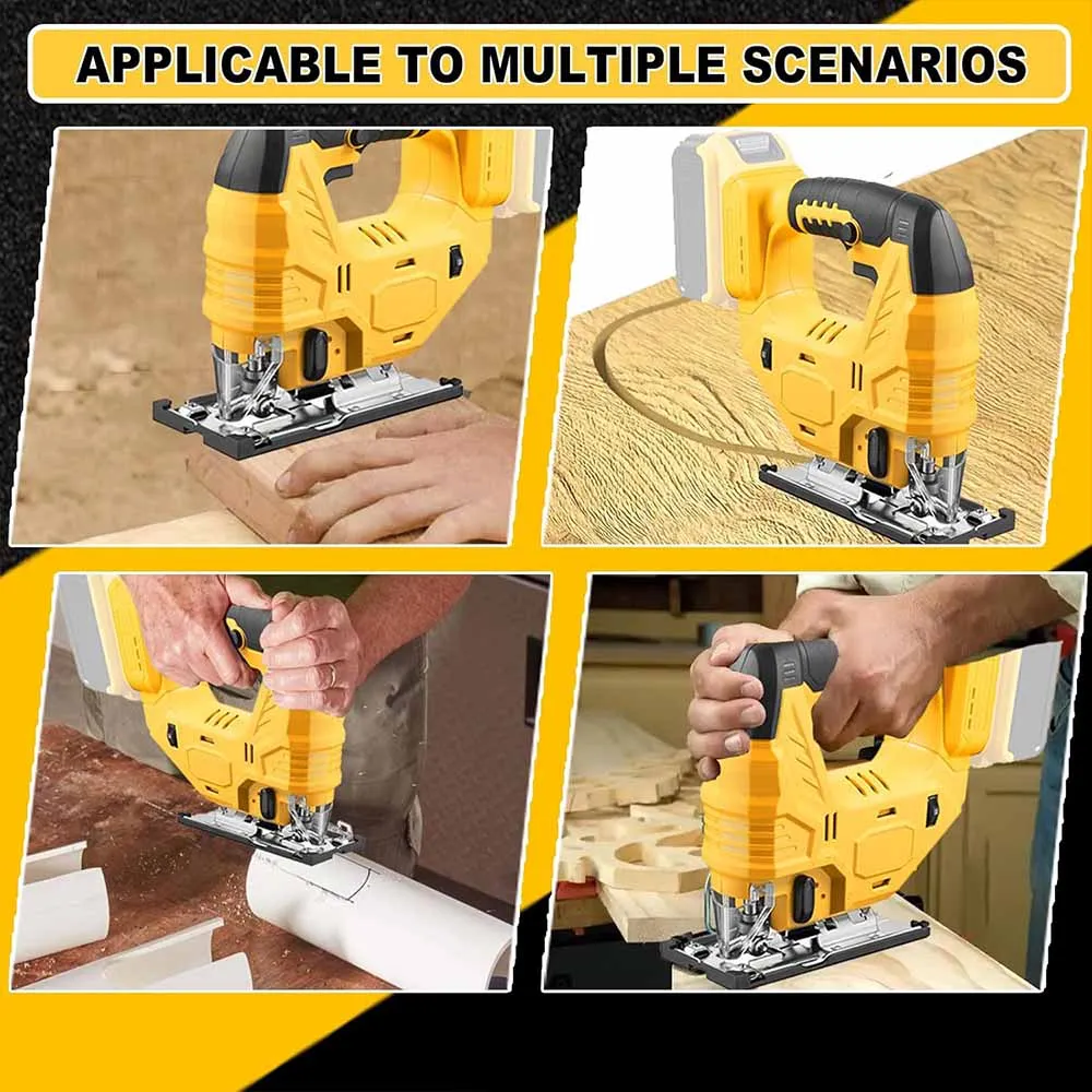 

2025 340 Вт бесщеточный лобзик 18 В без аккумулятора с пильным полотна аккумуляторная ручка-цилиндр портативный плотник электроинструмент для Makita